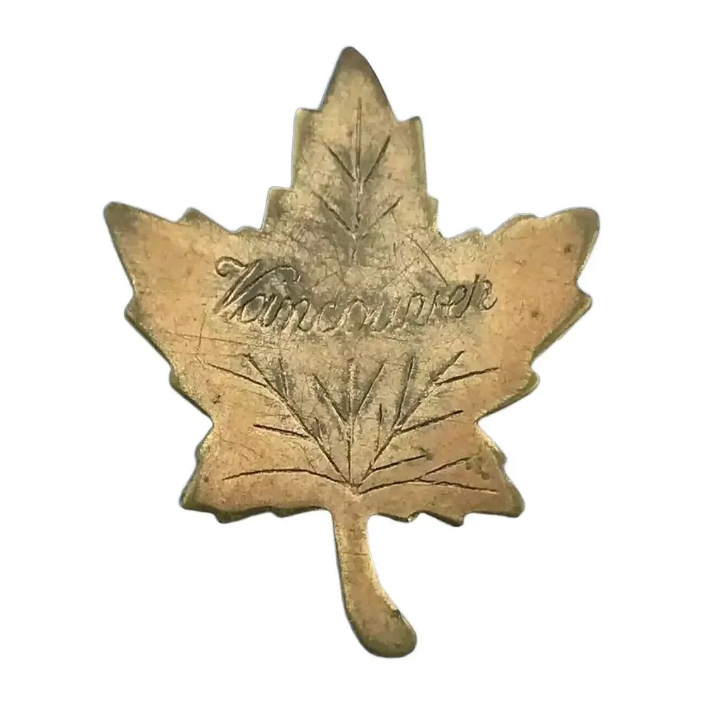 Vancouver Canada Maple Leaf Vintage Pin Brooch